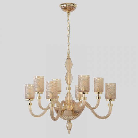 Подвесная люстра Crystal Lux SILVESTRO SP8 AMBER