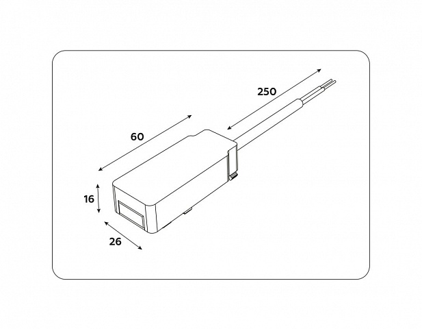 Ввод питания для шинопровода Ambrella light Track System GV1261