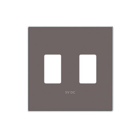 ABB SKY Тауп Накладка для механизма 2хUSB зарядного устройства