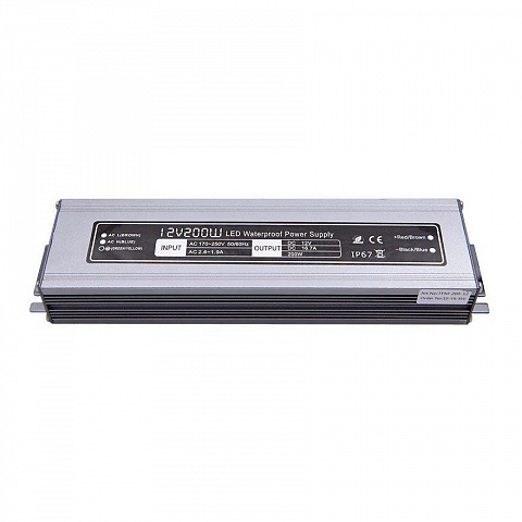 Блок питания SWG 12V 200W IP67 16,7A MTPW-200-12 001277