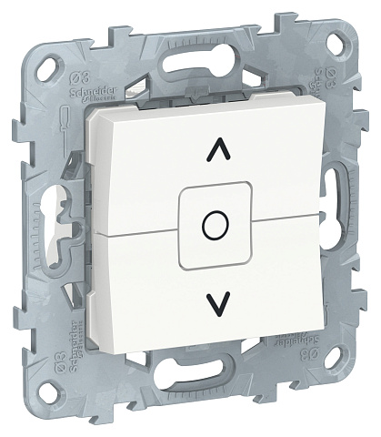 Schneider Electric Unica New Бел Выключатель для жалюзи, 2-клавишный, сх. 4