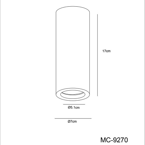 Накладной светильник ARTE Lamp A9267PL-1WH