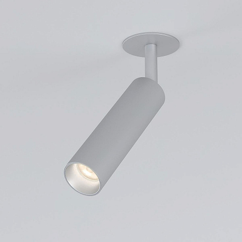 Встраиваемый светодиодный спот Elektrostandard Diffe 25040/Led серебряный a058227