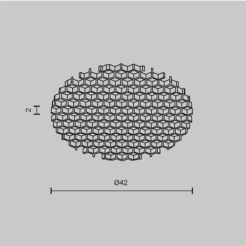 Антибликовая решетка Maytoni HoneyComb001-D41.5