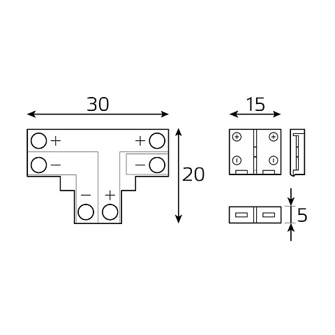 Соединитель для лент Gauss BT431