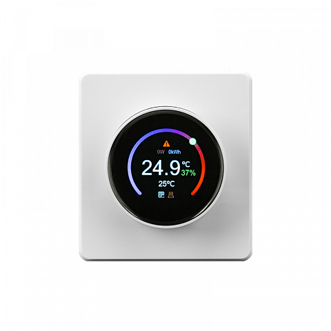 KRANZ ROUND Терморегулятор Wi-Fi с/у перламутр, с 1-пост. рамкой