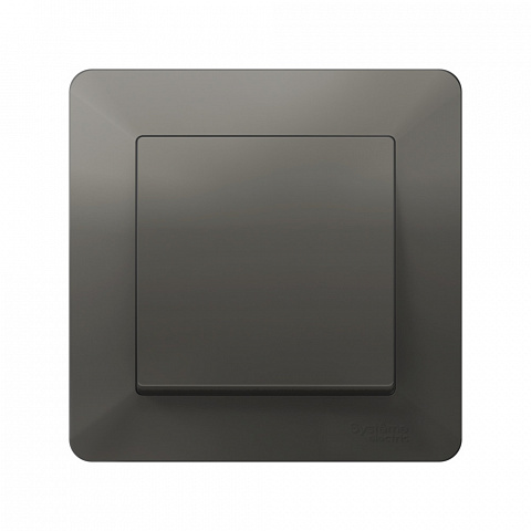 Systeme Electric AtlasDesign Air Сталь/дымчатый черный Рамка 1-ая