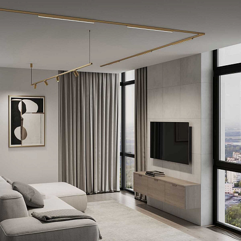 Трековый светильник Elektrostandard Brass Line a071850