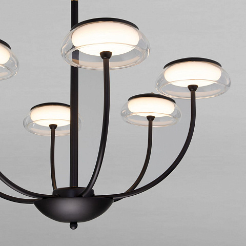 Подвесная светодиодная люстра Eurosvet Fungo 50388 LED черный