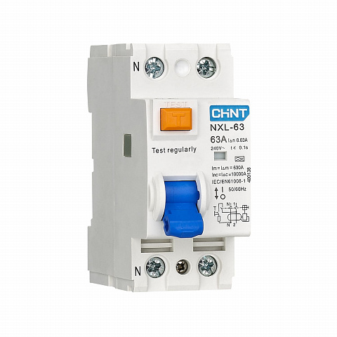 CHINT УЗО NXL-63 6kA 1P+N 25A 10mA AC (R)