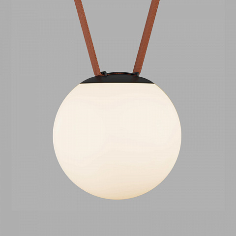 DK5553-BK Cветильник для трека-ремня Belty, серия Orb, со светодиодом, D180*H181мм, 48V DC, 10W, RA90, 120°, 3000K, IP20, белый, акрил