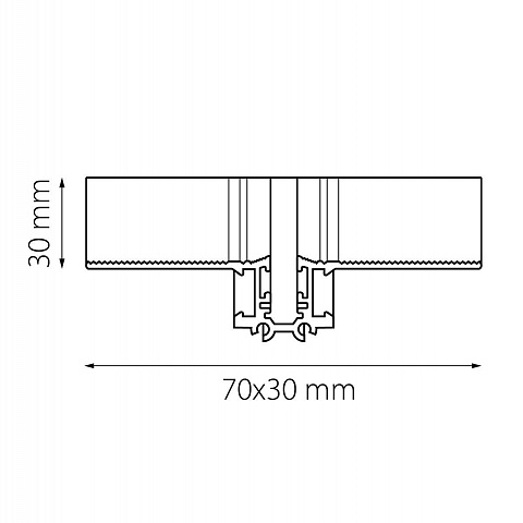 Коннектор L-образный встраиваемый Lightstar Linea 506257