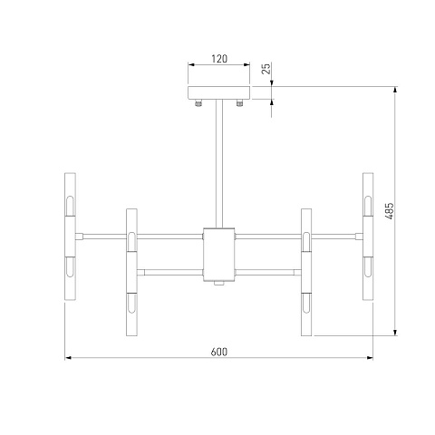 Подвесная люстра Bogates Bastone 345 Smart