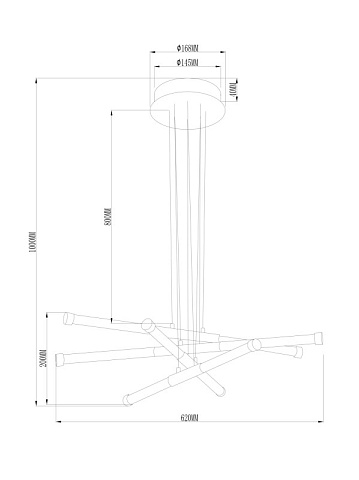 Подвесная люстра Freya FR6098PL-L64BZ