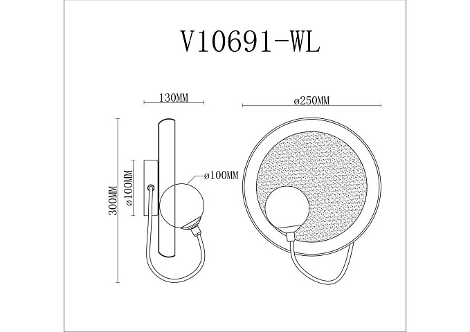 Бра Moderli V10691-WL