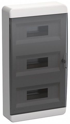IEK TEKFOR Корпус пласт. ЩРН-П-36 IP41 черн. прозр. дверь