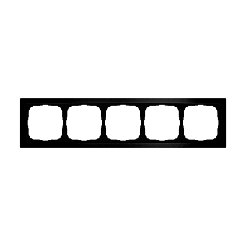 Systeme Electric ArtGallery Pure Металл Оникс Рамка 5-ая