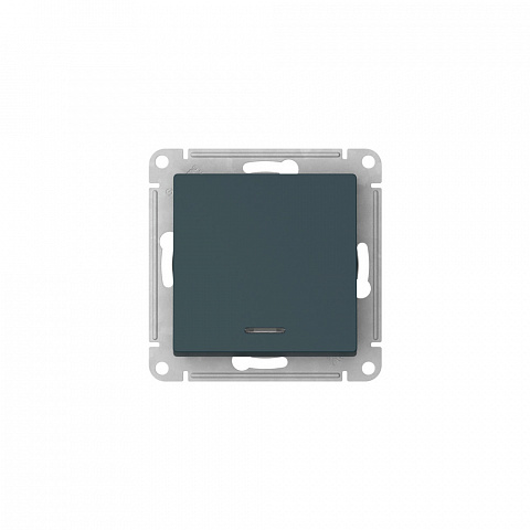 Systeme Electric AtlasDesign Изумруд Выключатель 1-клавишный с подсвет.,сх.1а, 10АХ,мех., быстрозажим. клем.
