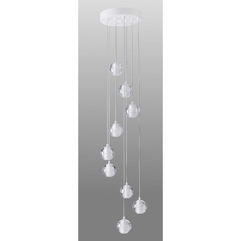 Каскадная люстра Crystal Lux GASPAR SP9 D300 WHITE