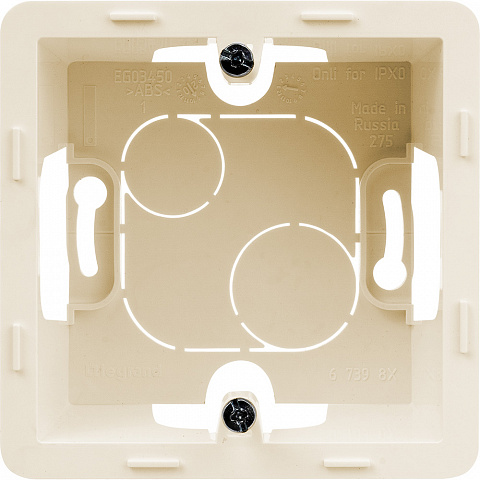 Legrand INSPIRIA Слоновая кость Коробка накладного монтажа - 1 пост