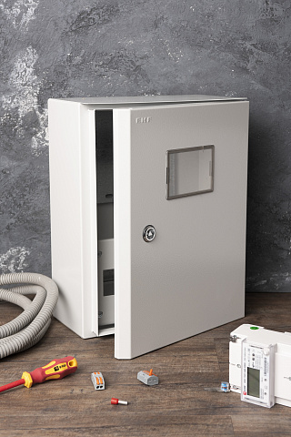 EKF PROxima Щит учетный ЩУ-1/1-0 (395x310x165) (ЩУРН-1/12) IP54
