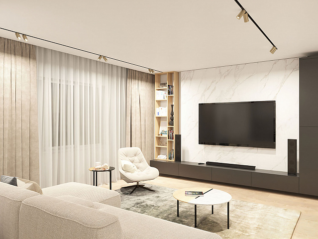 DK8012-BG Акцентный светильник SMART SPOT DOUBLE 2x9W DIM 3000K-6000K, матовое золото с черным