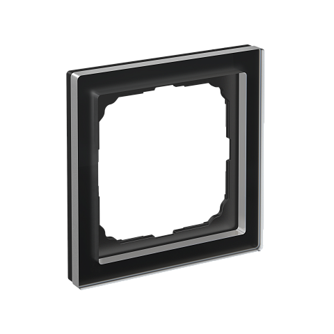 Systeme Electric ArtGallery Pure Органическое стекло Черный Рамка 1-ая