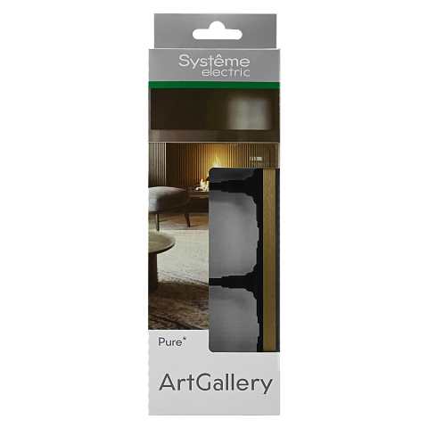 Systeme Electric ArtGallery Pure Металл Латунь Рамка 3-ая