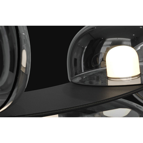Накладной светильник Crystal Lux BOSQUE SP7 L3000 BLACK/TRANSPARENT