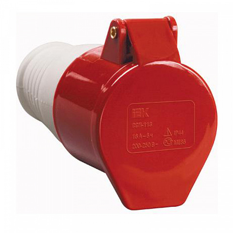IEK Розетка переносная ССИ-215 16А-6ч/200/346-240/415В 3Р+РЕ+N IP44 MAGNUM