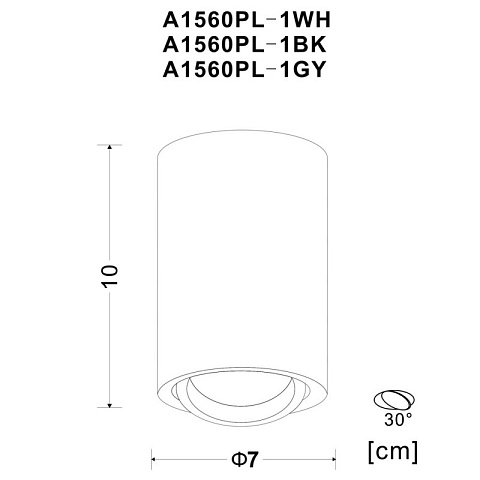Накладной светильник ARTE Lamp A1560PL-1WH