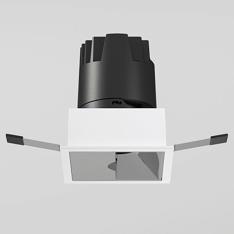 Встраиваемый светильник Elektrostandard 25091/LED 10W 4000K белый/хром