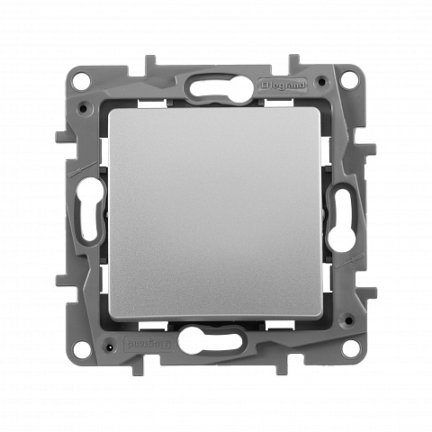 Legrand Etika Алюминий Выключатель 1-клавишный, автоматические клеммы, 10AX, 250 В