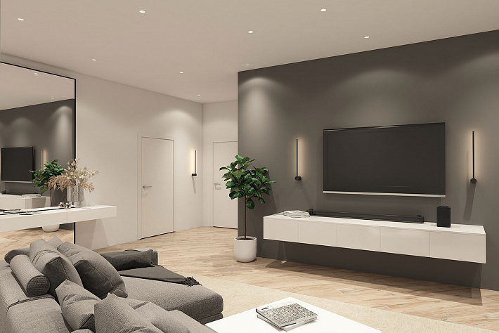 DK3055-WH Встраиваемый светильник, IP 20, 10 Вт, GU5.3, LED, белый, пластик
