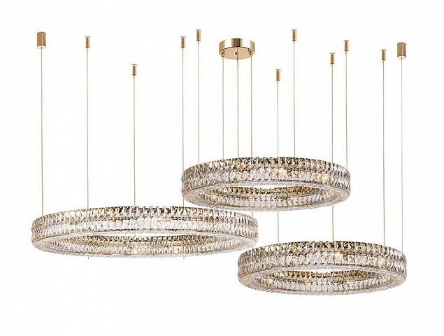 Горизонтальная композиция Newport 8550 из трех колец золото №179 S8550_179G