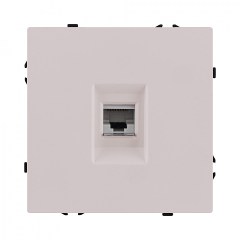Розетка Ethernet RJ45 Cat.6, кашемир матовый Kollinger Eclipse EC-017CM
