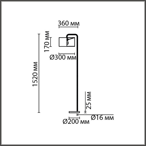 Торшер LUMION 8074/1F