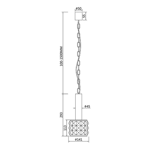 Подвесной светильник Maytoni Rock Me MOD027PL-01N