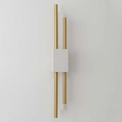 Бра Crystal Lux CARTA AP6W LED WHITE/BRASS