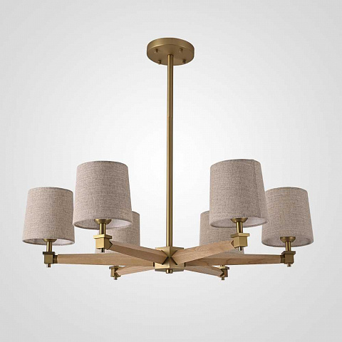 Подвесная люстра Imperium Loft Jorgenson D85 Beige/Light Wood 203573-26