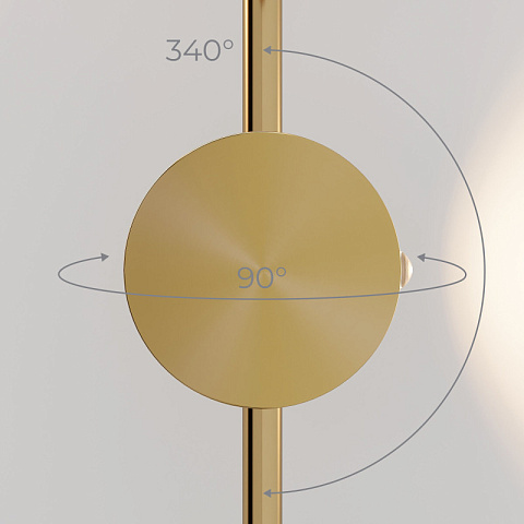 Бра Elektrostandard 40154/LED латунь 3000K