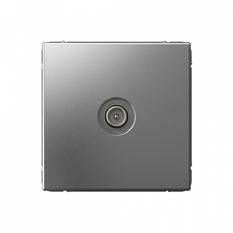 Systeme Electric ArtGallery Сталь TV Розетка проходная 4DB, механизм