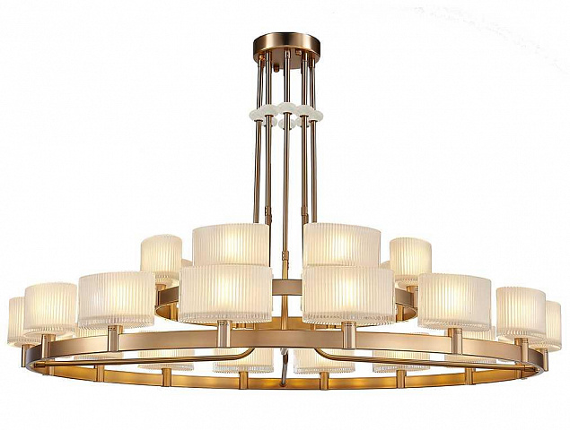 Люстра на штанге Newport 4338+16/C new gold
