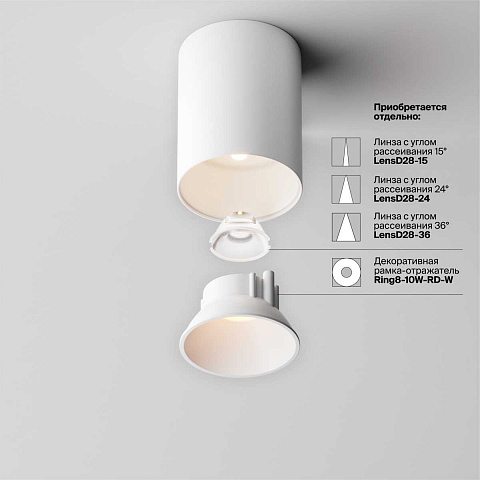 Накладной светильник Maytoni C064CL-8W3K-RD-WB