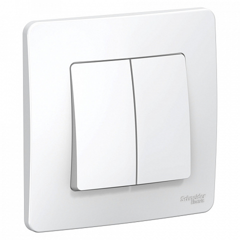 Systeme Electric Blanca внутр Бел Переключатель 2-клавишный, 10А, 250B