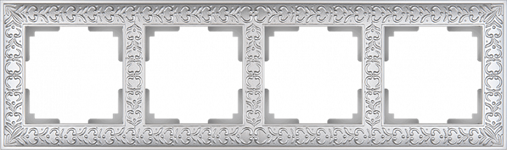 Рамка Werkel Antik на 4 поста жемчужный WL07-Frame-04 4690389063527