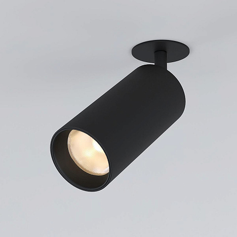 Встраиваемый светодиодный спот Elektrostandard Diffe 25066/Led черный a058211