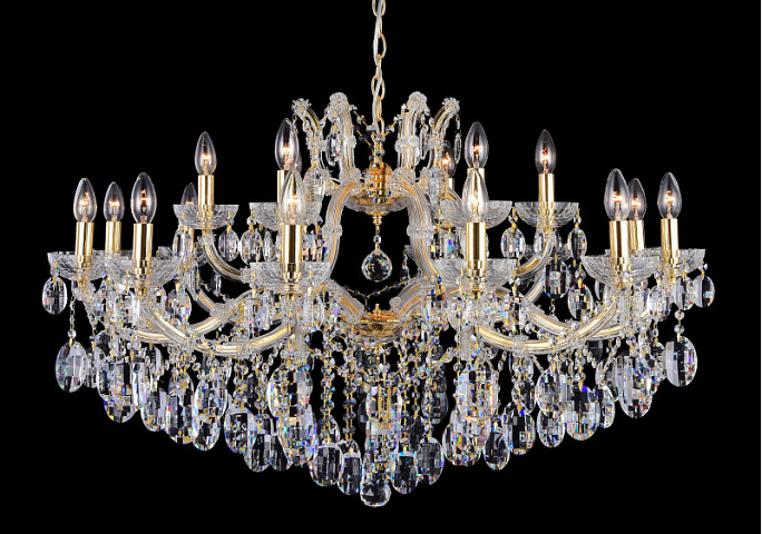 Подвесная люстра Crystal Lux HOLLYWOOD SP12+6 GOLD