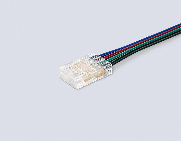 Соединитель гибкий односторонний AMBRELLA LIGHT ILLUMINATION COB RGB 12/24V для лент 10mm (4 конт.) (5шт. в комплекте) GS7411