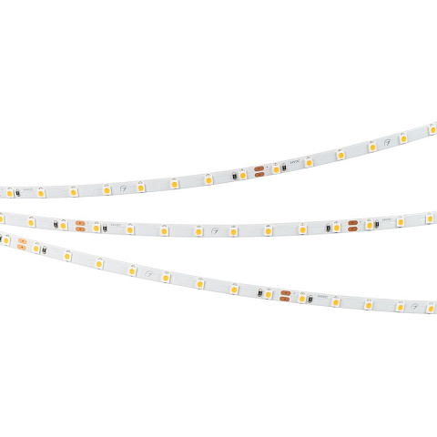Светодиодная лента Arlight 5W/m 80LED/m 2835SMD теплый белый 5M RT-A80-5mm 24V Warm3500 037798